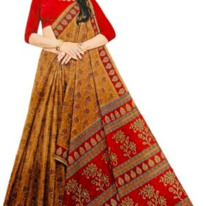 Cotton printed saree