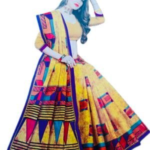 Printed cotton saree