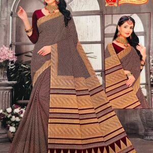 Pure cotton printed saree