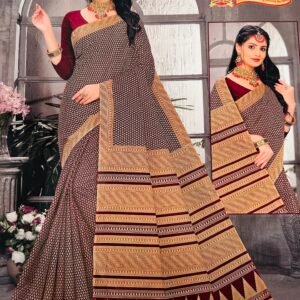 Pure cotton printed saree
