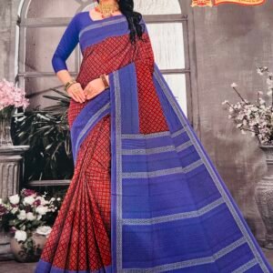 Pure cotton printed saree