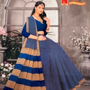 Pure cotton printed saree