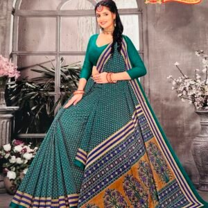 Pure cotton printed saree