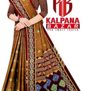 Printed cotton saree